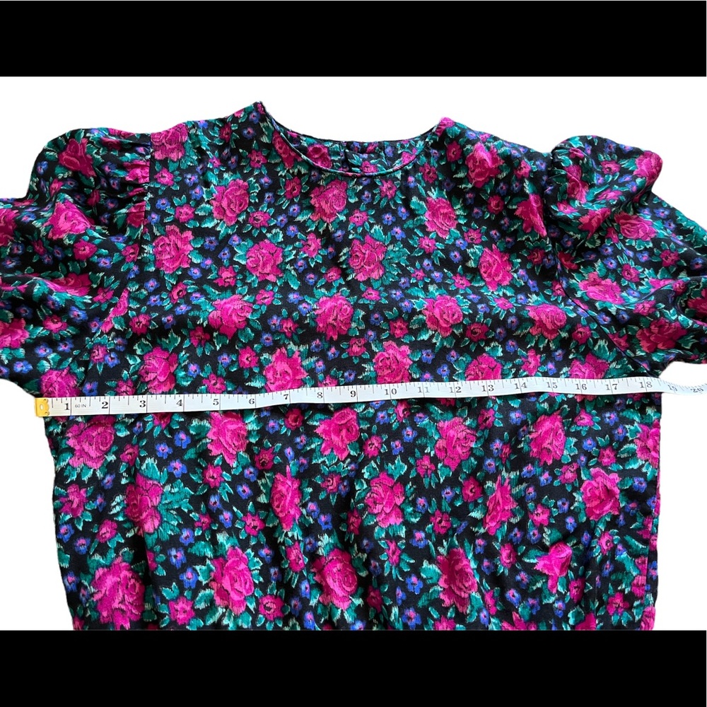 SOLD Vintage Pioneer Style Floral Long Sleeve Dress - Picture 13 of 16